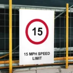 15 mph Speed Limit Sign