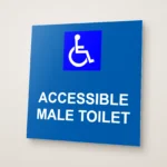 Accessible Male Toilet Sign