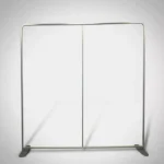 Straight Stretch Fabric Display Wall: Aluminium frame of a straight fabric display wall