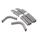 Wave Stretch Fabric Display Wall: Aluminium poles for a stretch fabric display wall