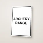 Archery Range Sign
