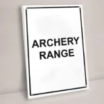 Archery Range Sign