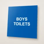 Boys Toilets Sign