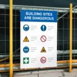 Building Sites Are Dangerous Sign