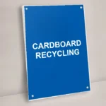 Cardboard Recycling Sign