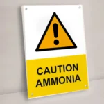 Caution Ammonia Sign
