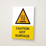 Caution Hot Surface Sign