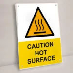 Caution Hot Surface Sign