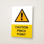 Caution Pinch Point Sign