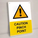 Caution Pinch Point Sign