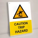 Caution Trip Hazard Sign