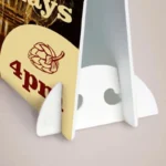 Foamex Strut Cards: Close up of a Foamex strut card stand
