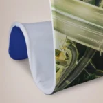 Stretch Fabric Snake Stand: Close up of the printed fabric on a snake stand
