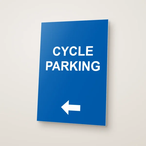 Cycle Parking Left Arrow Sign