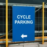 Cycle Parking Left Arrow Sign