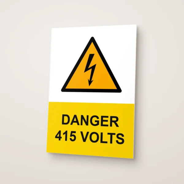 Danger 415 Volts Sign
