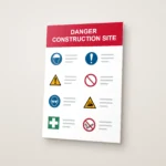 Danger Construction Site Sign