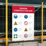 Danger Construction Site Sign