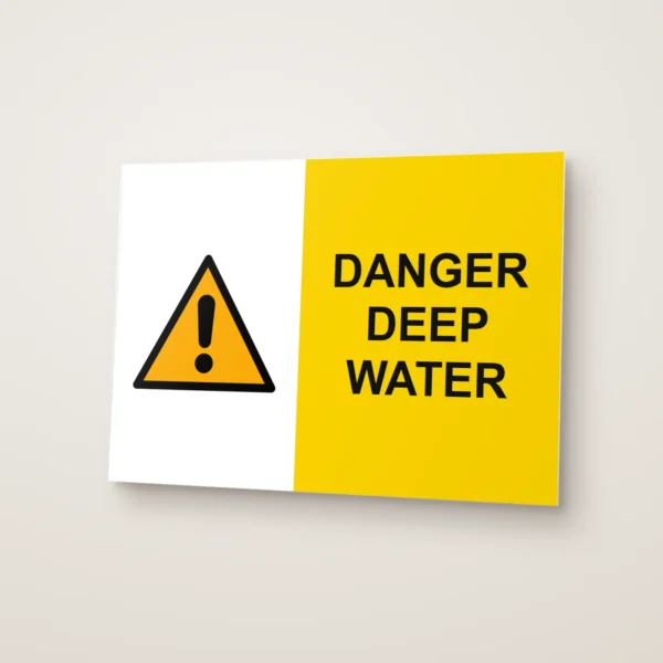 Danger Deep Water Sign