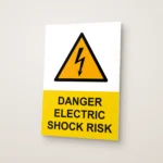 Danger Electric Shock Risk Sign