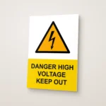Danger High Voltage Keep Out Sign