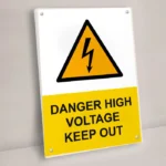 Danger High Voltage Keep Out Sign