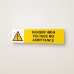 Danger High Voltage No Admittance Sign