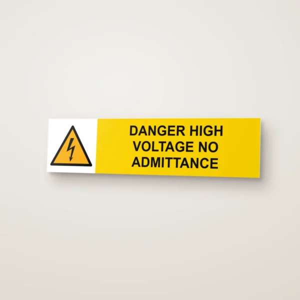 Danger High Voltage No Admittance Sign