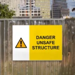 Danger Unsafe Structure Sign