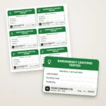 Emergency Lighting Test Labels
