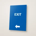 Exit Left Arrow Sign