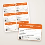 F-Gas Labels: F Gas Labels printed with a company name and phone number