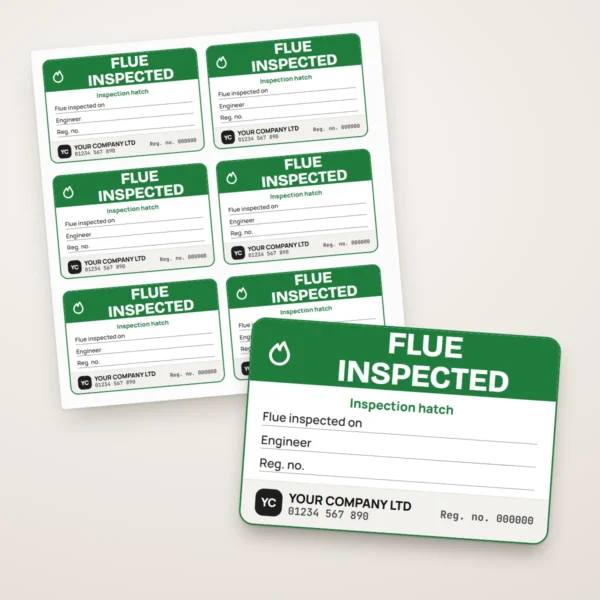 Flue Inspected Labels