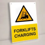 Forklifts Charging Sign