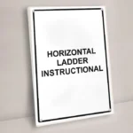 Horizontal Ladder Instructional Sign