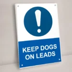 Keep Dogs on Leads Sign