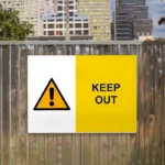 Keep Out Sign