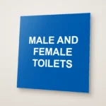 Male and Female Toilets Sign