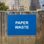 Paper Waste Sign