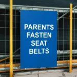 Parents Fasten Seat Belts Sign