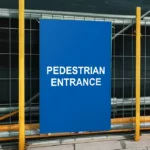 Pedestrian Entrance Sign