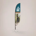 Crest Flags: Printed crest flag on a cross base