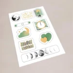 Thorough Examination (LOLER) Labels: Printed custom shape stickers on a sheet