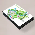 A3 Dibond Signs: Printed Dibond signs stacked