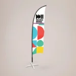 Feather Flag 3.2m: Printed feather flag, full length