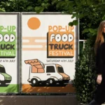Waterproof Posters: Printed outdoor poster on a hoarding