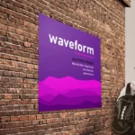 Poster Printing: Printed poster on a brick wall