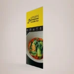 Roller Banner 800mm x 2000mm: Printed roller banner, side angle