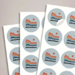Custom Logo Stickers: Printed stickers on sheets