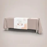 Printed Table Runners: Printed table runner on a trestle table